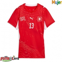 Camiseta Suiza Ricardo Rodriguez #13 Primera Equipación para mujer Mundial 2026 manga corta